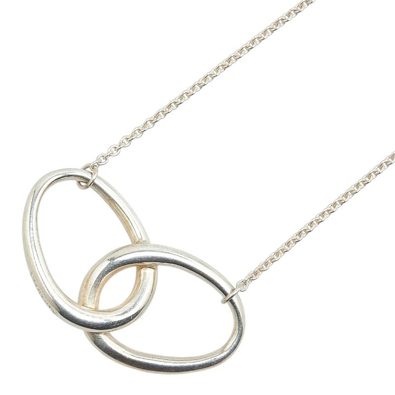 Tiffany Co Elsa Beretti Double Loop Necklace Sterling Silver Tiffanyco